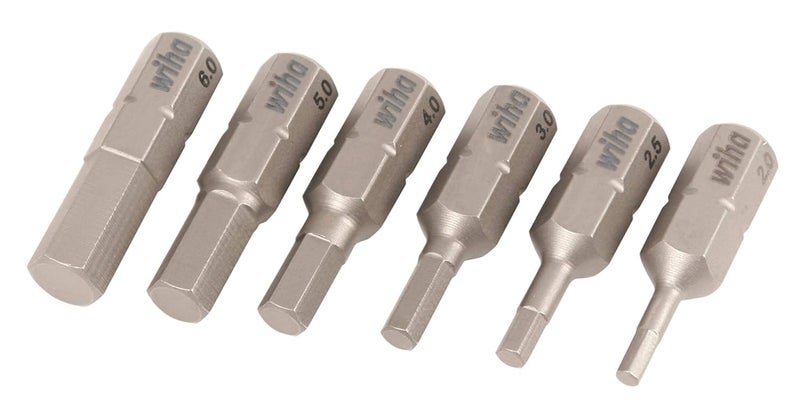 Wiha 71397 6 Piece Hex Insert Bit Set - Metric - Image 2